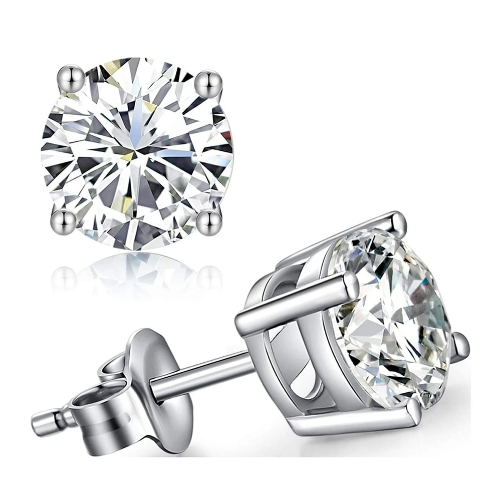 Elegant Lab Created Diamond Earrings